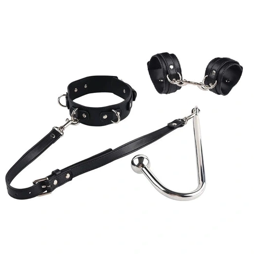 Cuffs with and Beaded Elegant 5334 Collar Anal Hook 0910